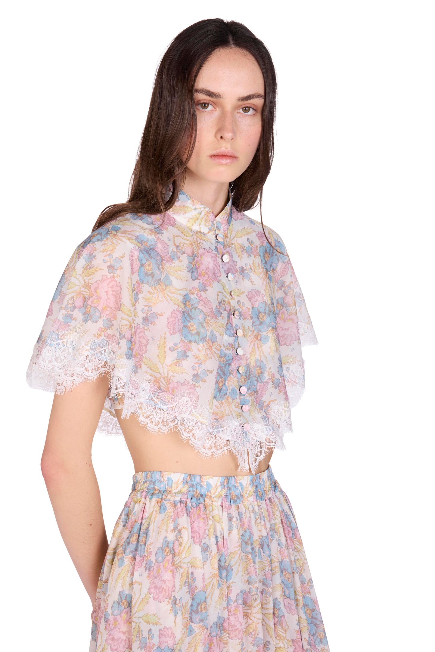 The Devi Top -  S8 Pressed Tuberose Print