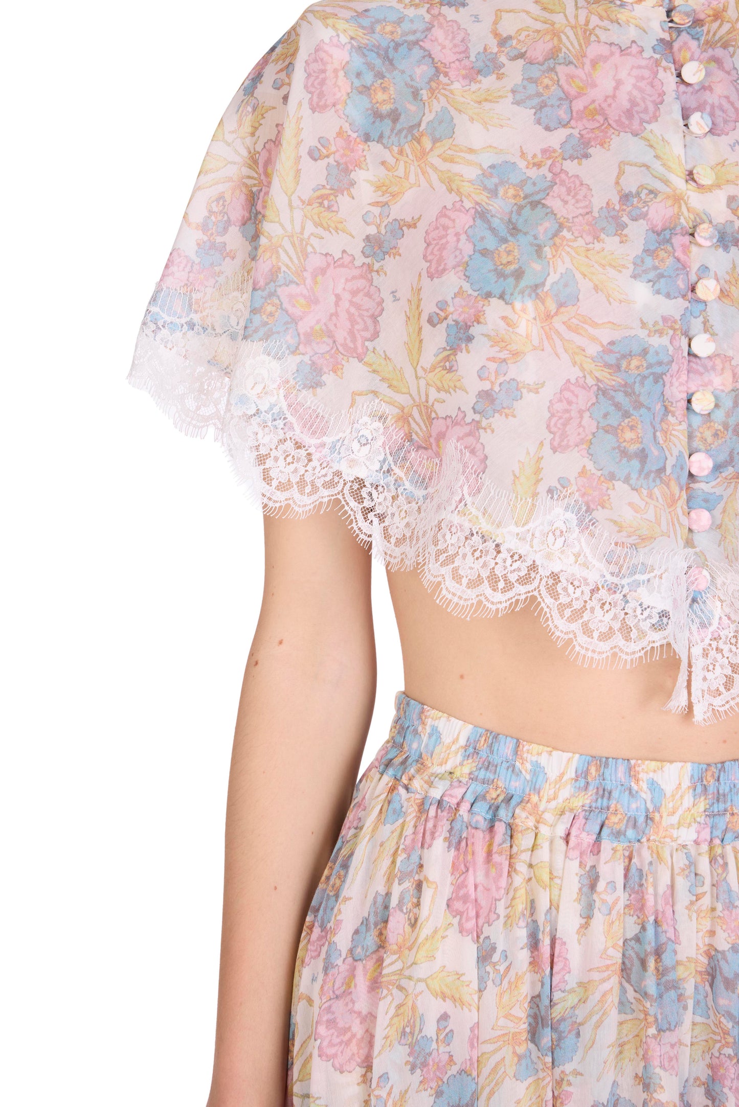 The Devi Top -  S8 Pressed Tuberose Print