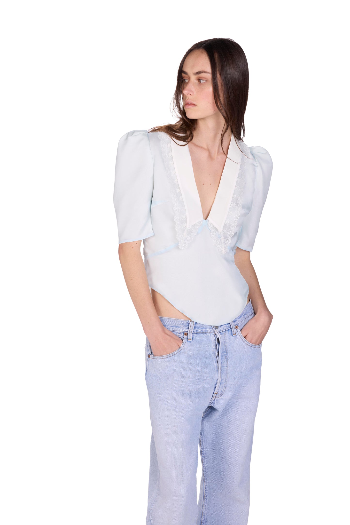 The Tildi Top - S8  Ice Blue