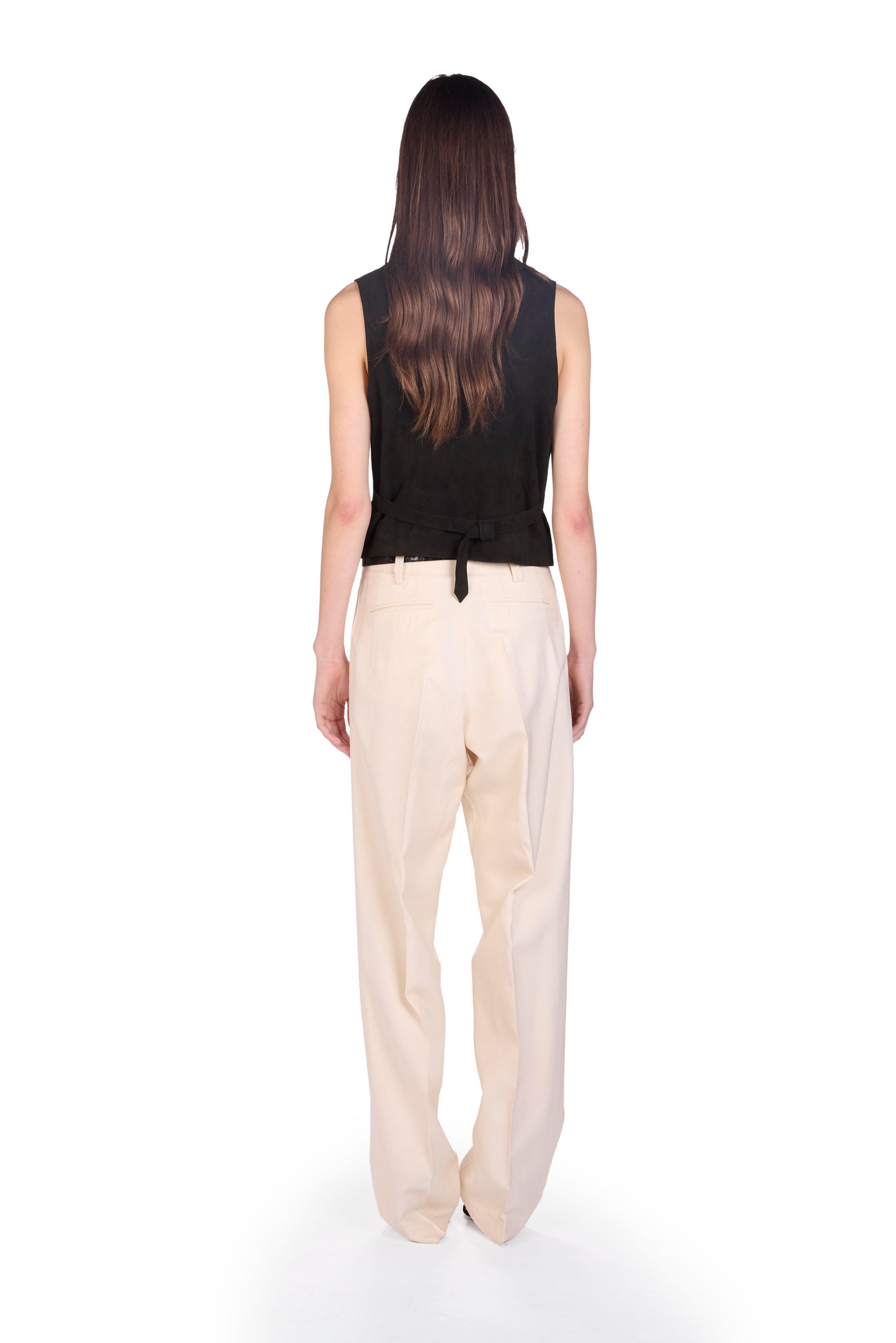 The Lenni Vest - S8 Black Suede