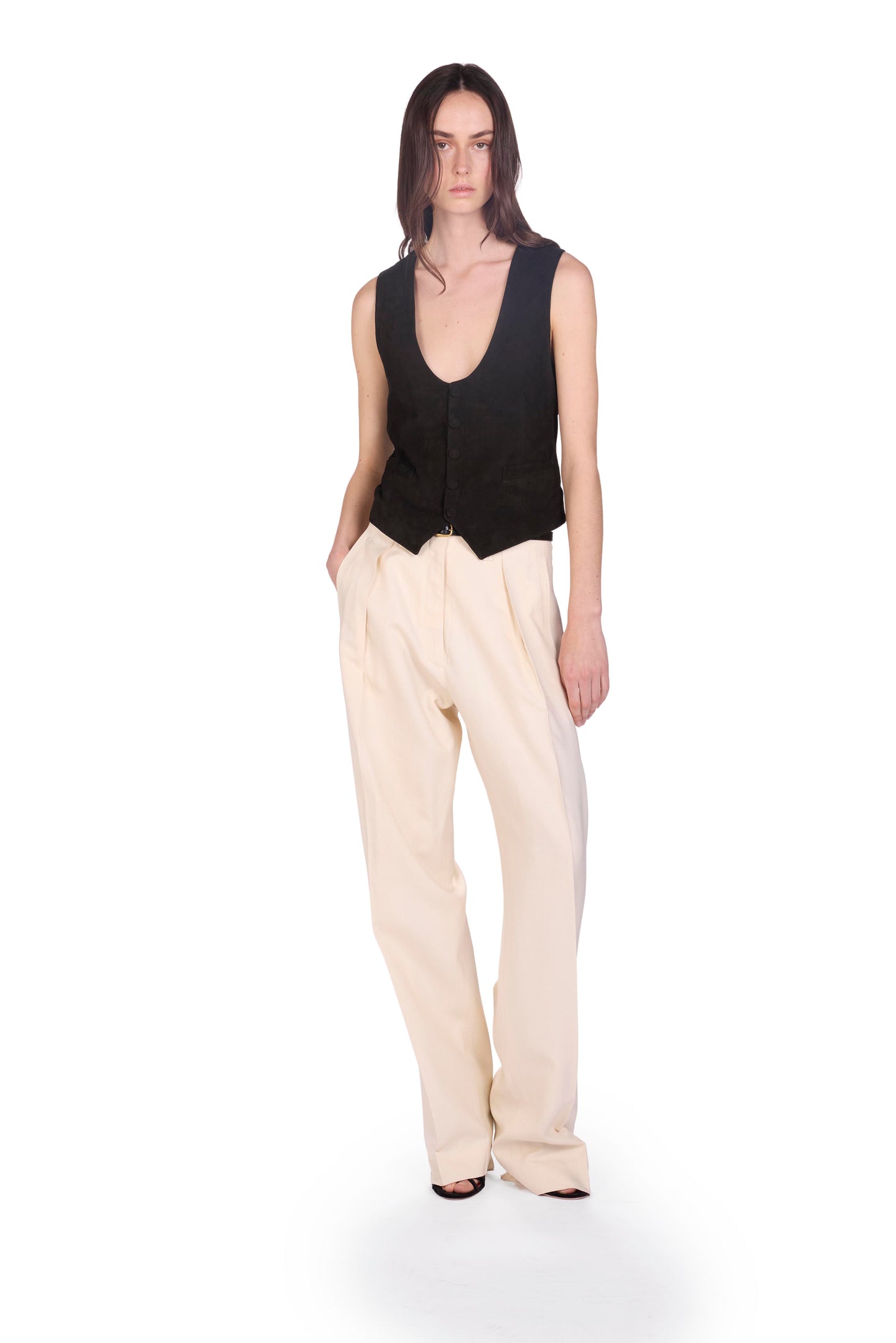 The Lenni Vest - S8 Black Suede