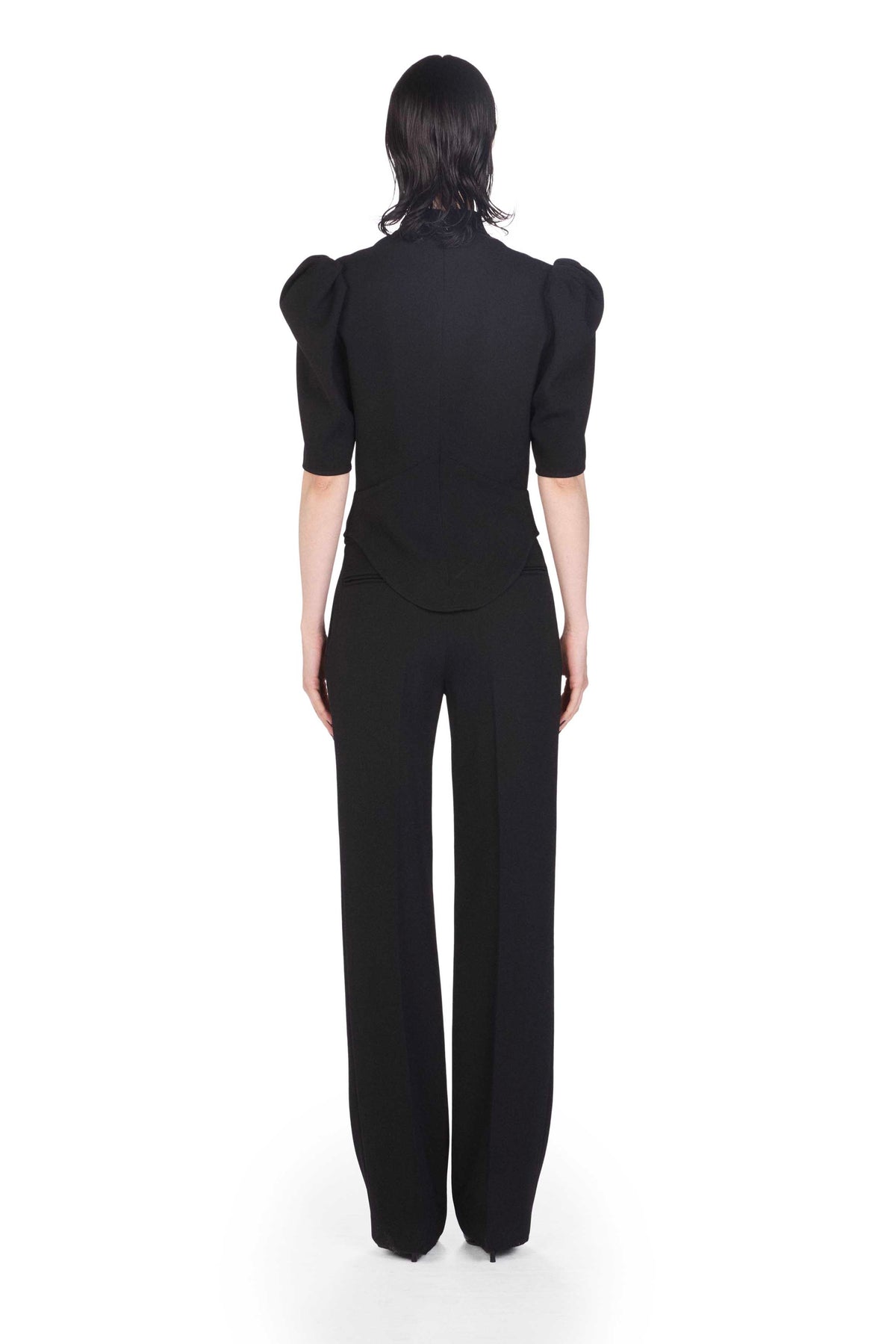 The Christi Top - S9 Black wool