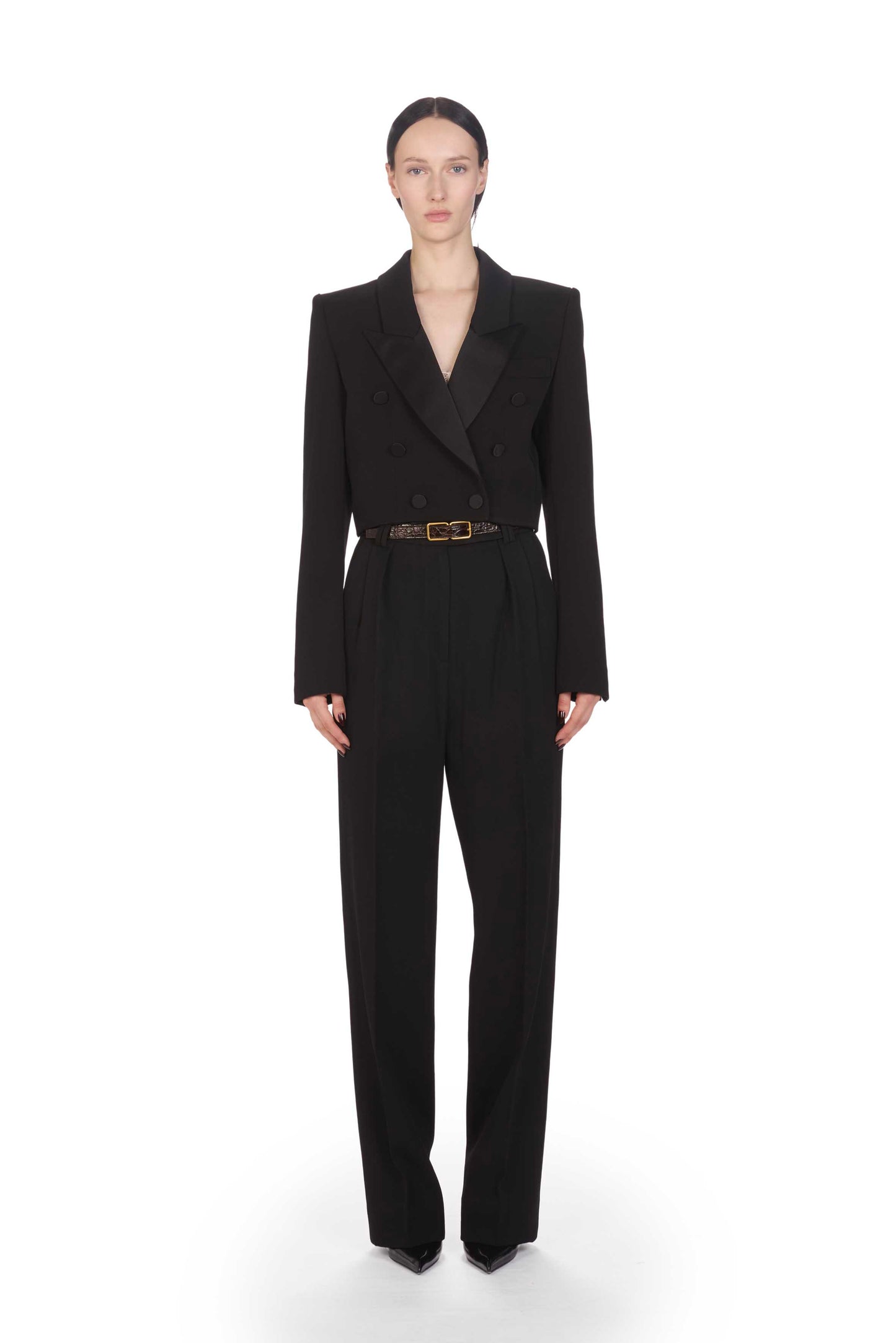 The Henri - S9  Deep Black Wool Smoking