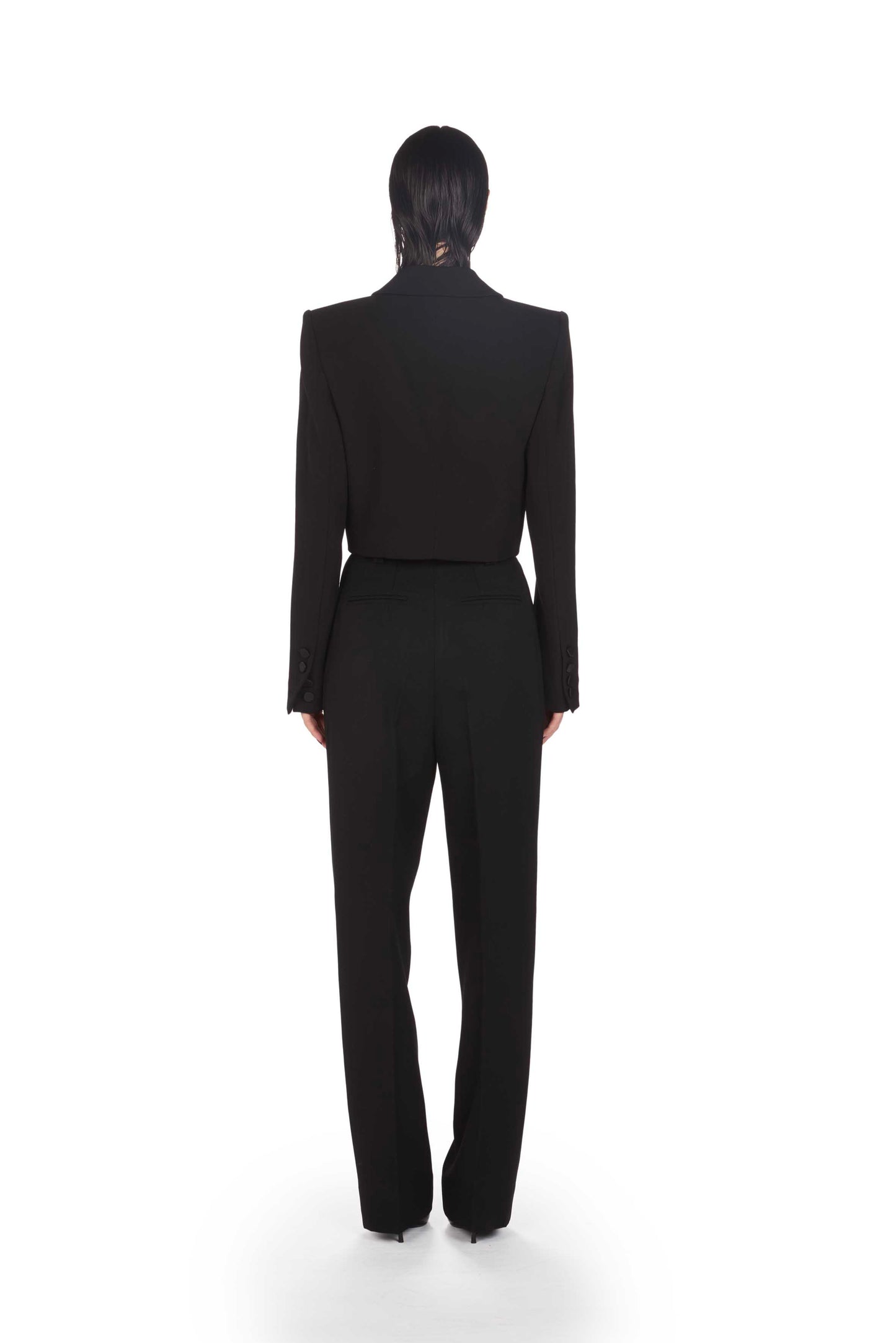 The Henri - S9  Deep Black Wool Smoking