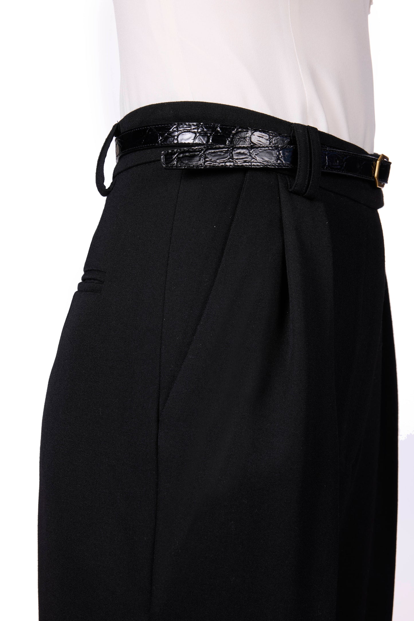 The Henri - Deep Black Wool