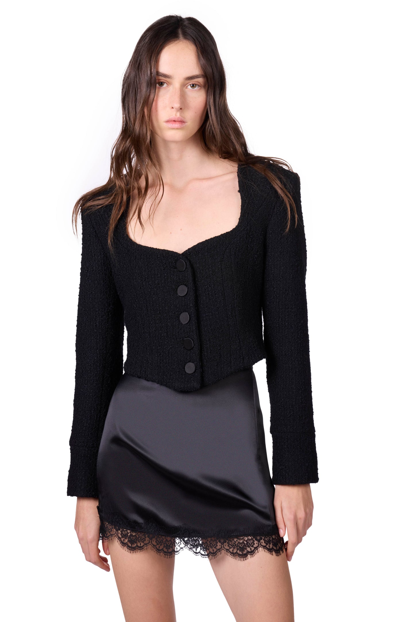 The Josi - Deep Black Tweed