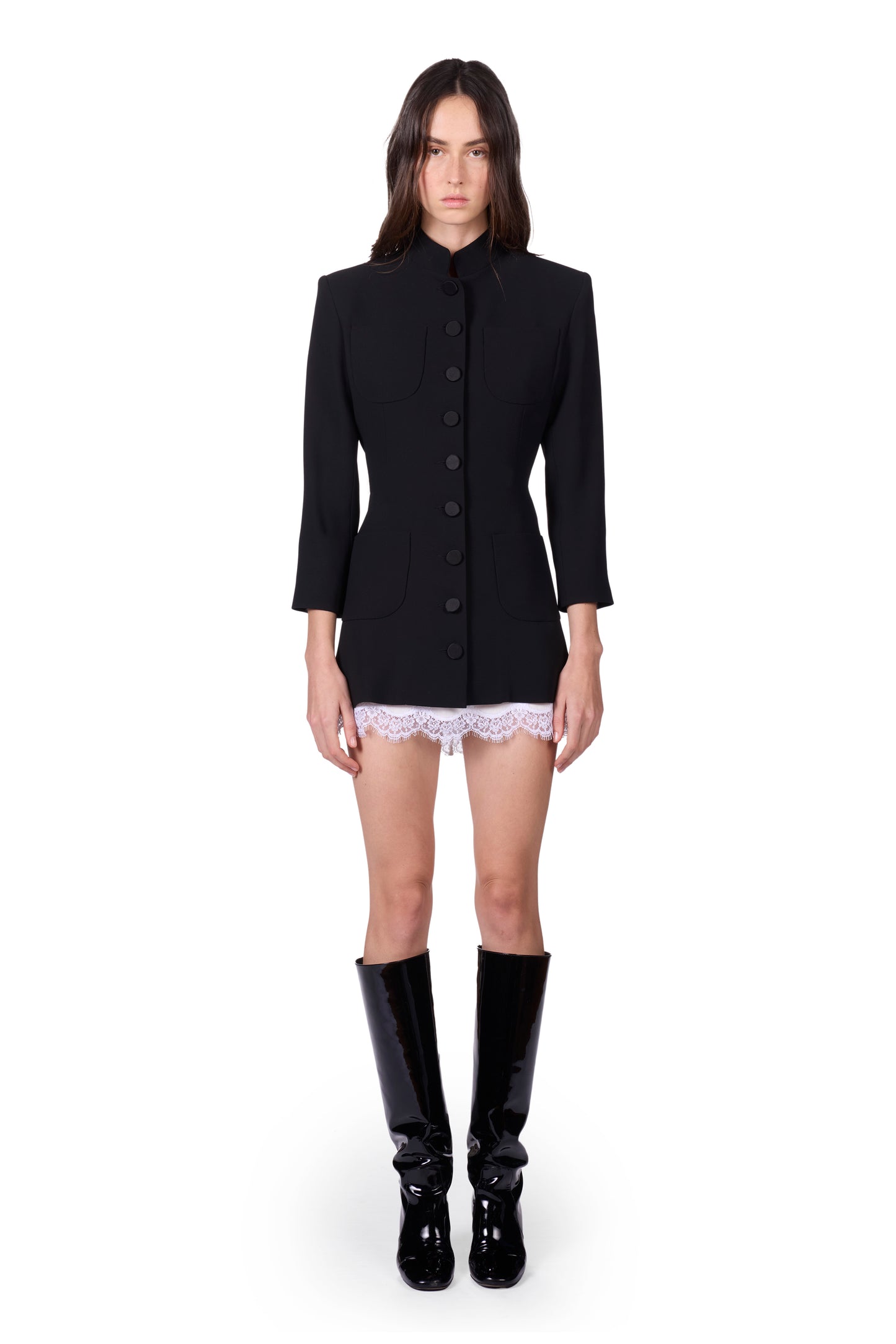 The Ceci - Deep Black Wool