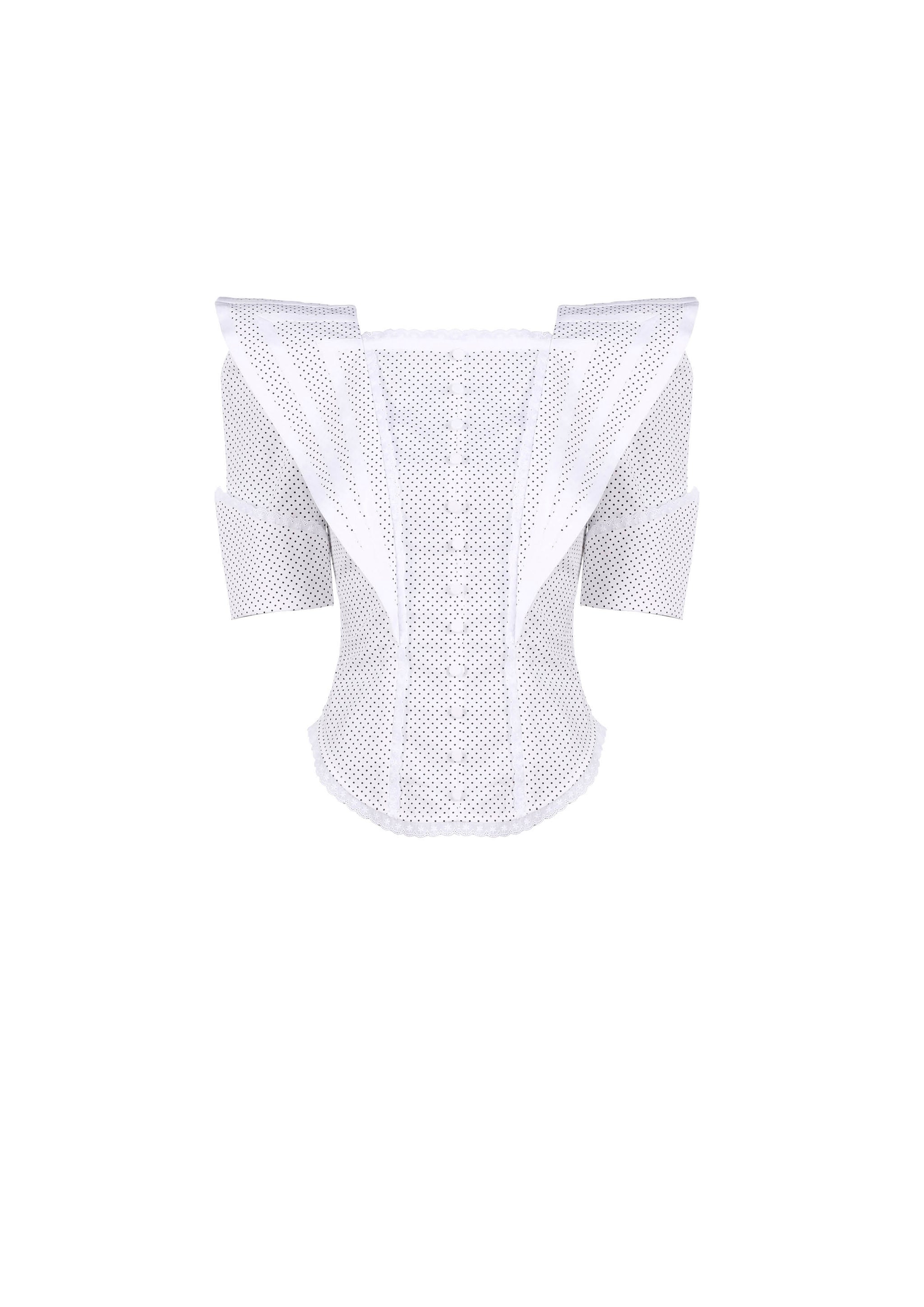 Lillie False Two Piece Short Top In White main image 0