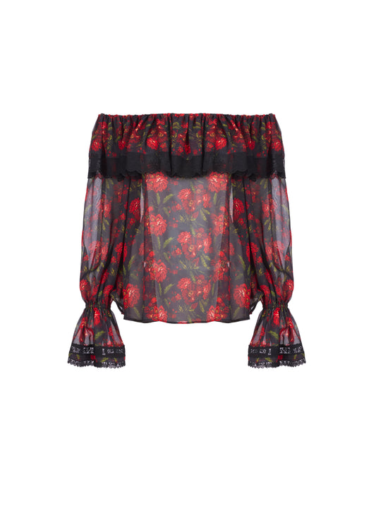 The Jaggi Top - obscura print