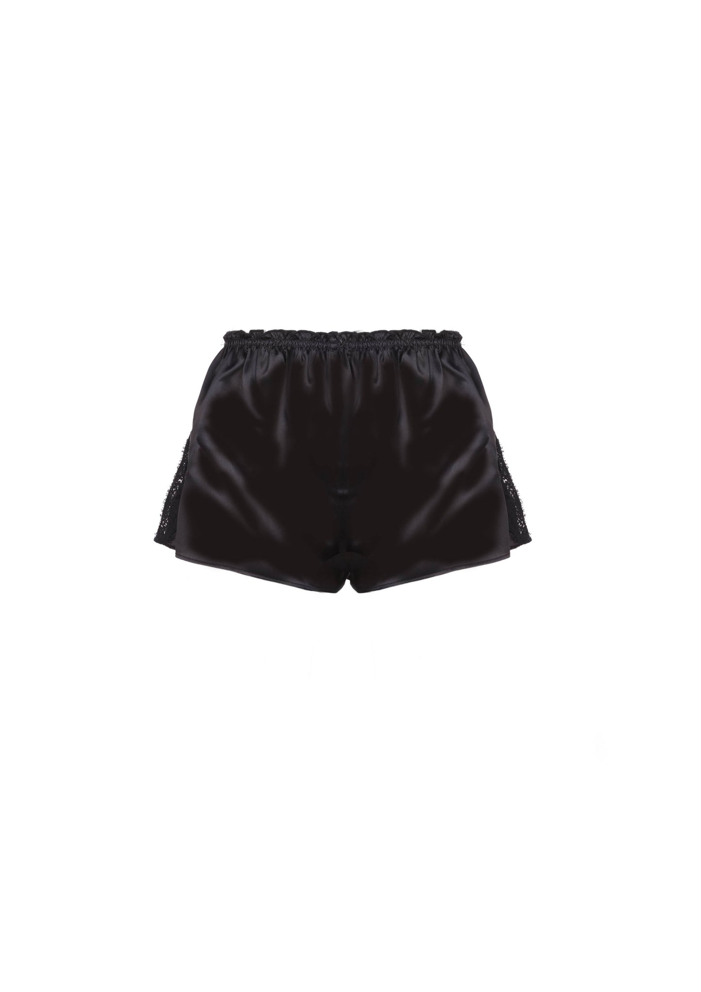 The Ali Shorts - S8  Deep Black and Lace
