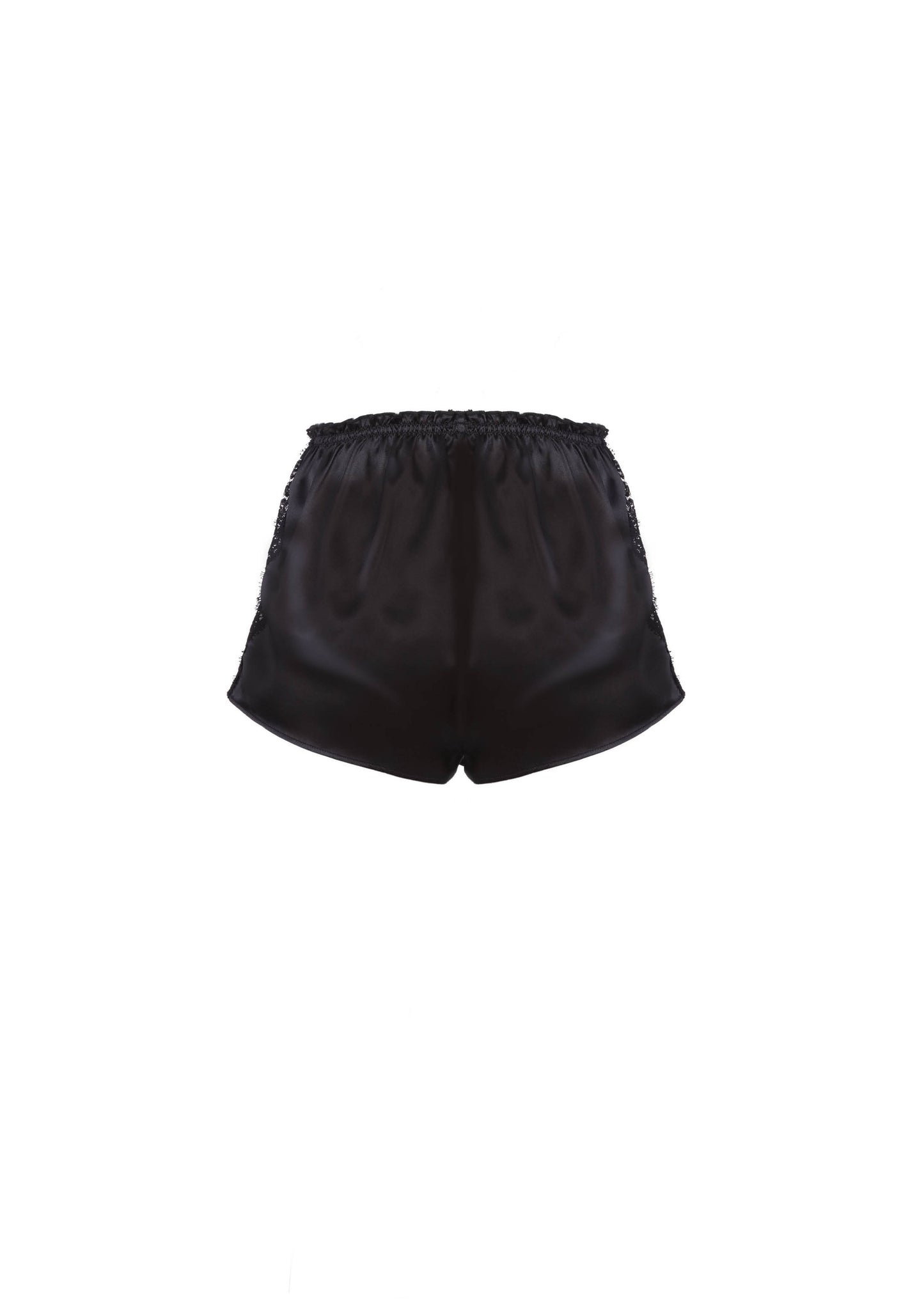 The Ali Shorts - S8  Deep Black and Lace