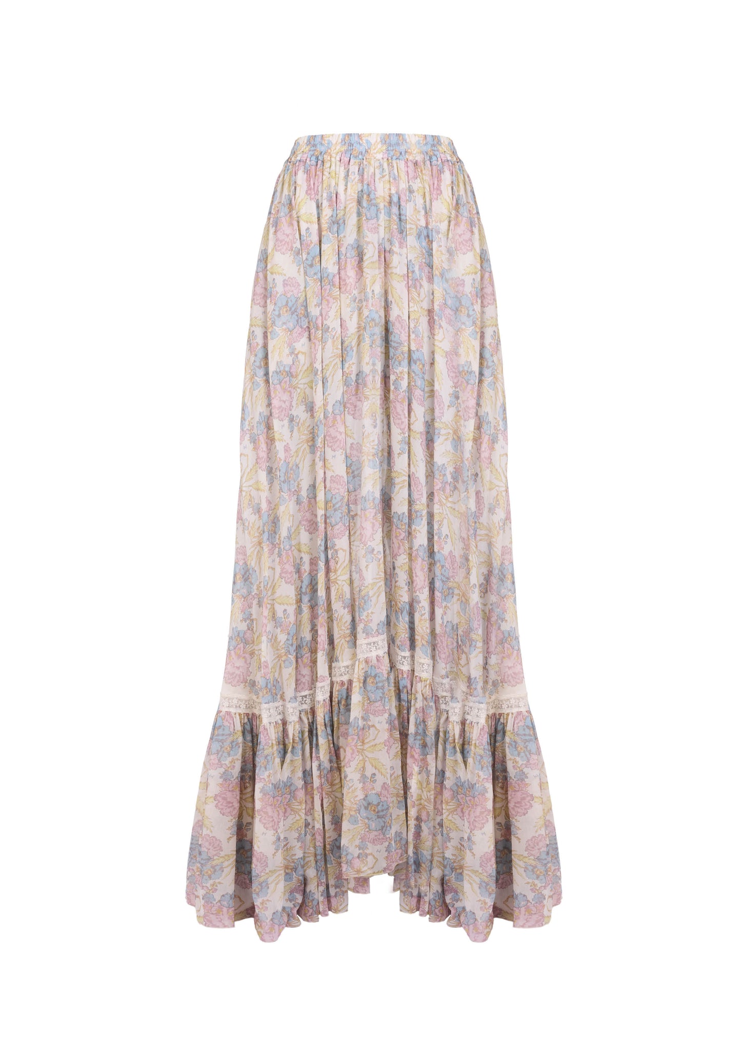 The Maxi Skirt - S8  Pressed Tuberose Print