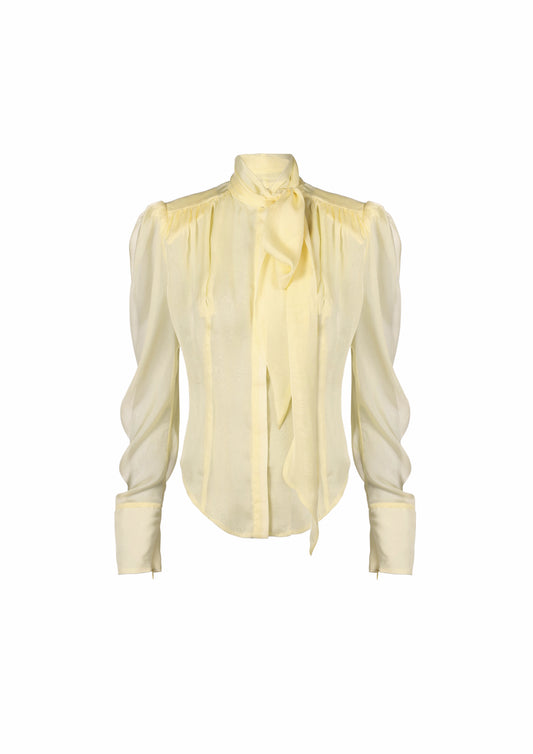 The Robi Top - Naples Yellow Chiffon