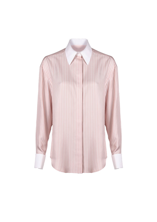 The Michi - Rose Striped Satin