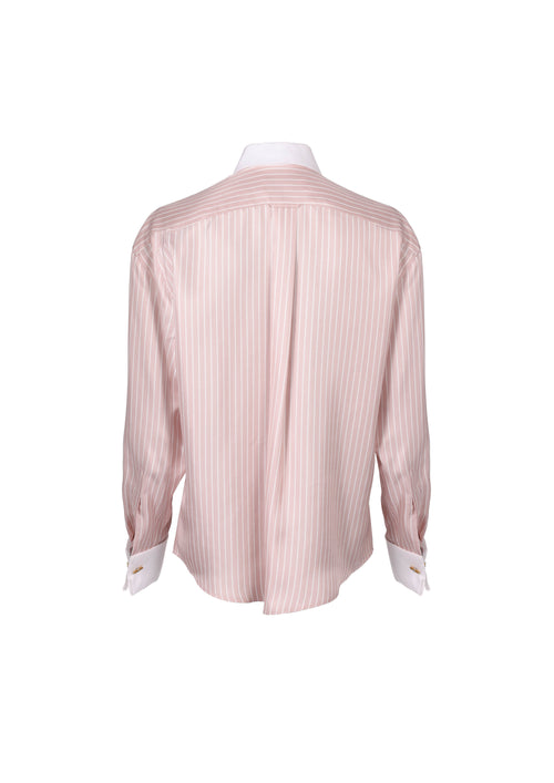 The Michi - Rose Striped Satin