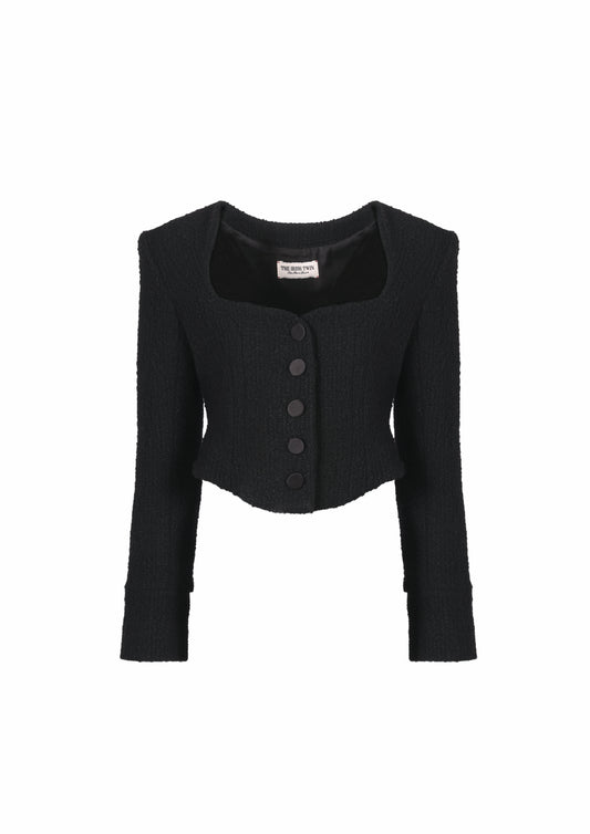 The Josi - Deep Black Tweed