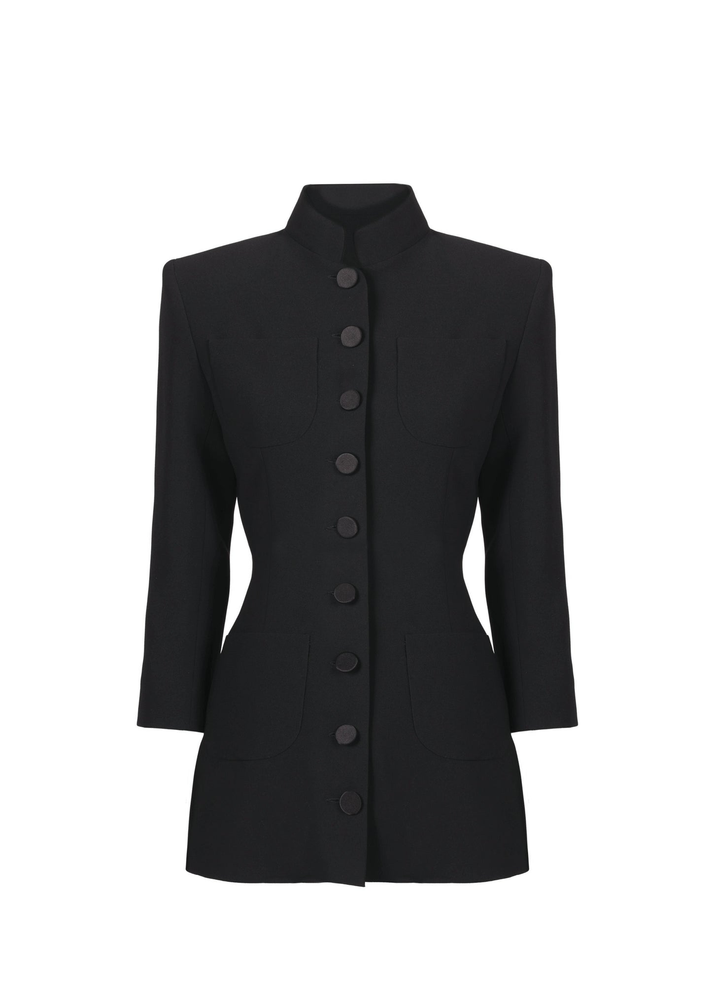 The Ceci - Deep Black Wool