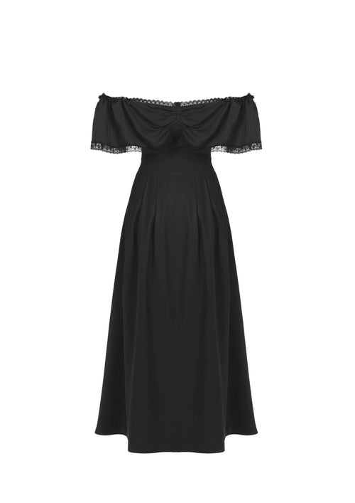 The Romi Long -  S8 Deep Black Satin