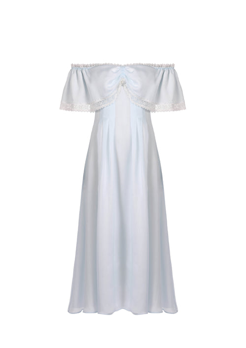 The Romi Long -  S8 Ice Blue Chiffon