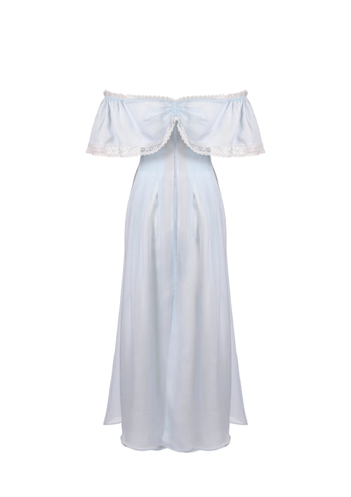 The Romi Long -  S8 Ice Blue Chiffon