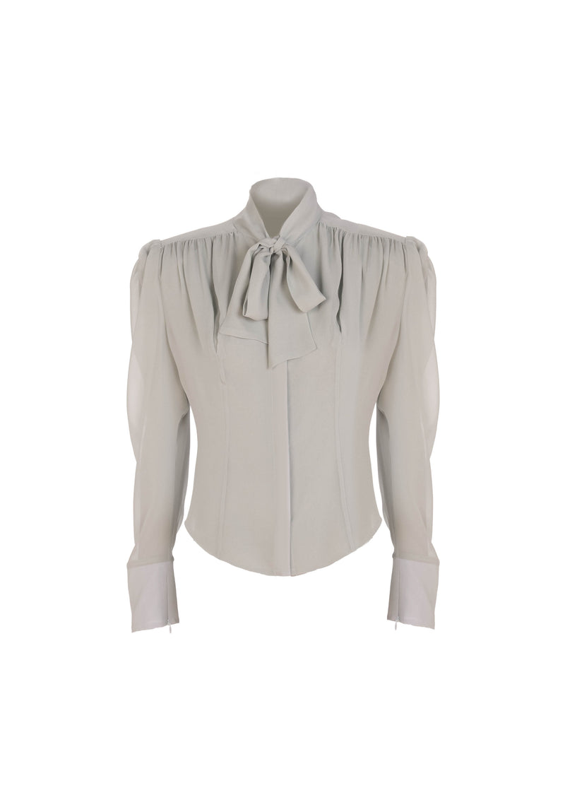 The Robi Top - S9 Celadon Opale georgette