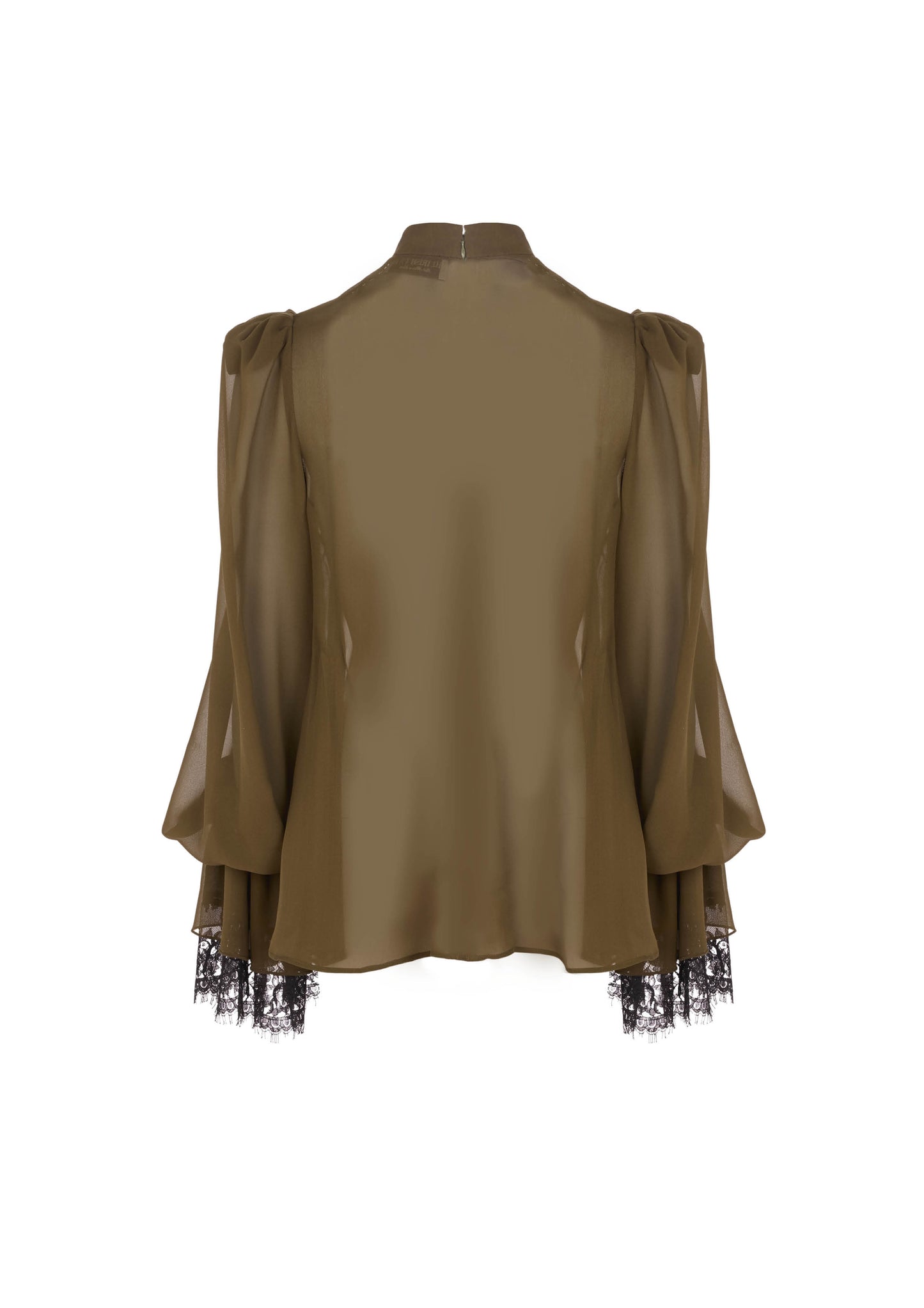 The Pachri Top - S9 Kaki Archive silk mousseline